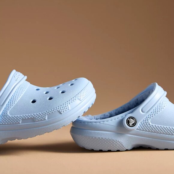 NEW CROCS Size 10 Classic Lined Clogs - Blue Calcite - Picture 3 of 3